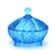 Candy Dish, Glass, Aqua Blue, Footed