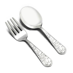 Baby Spoon & Fork by Rogers, Sterling, Mary Had A Little Lamb