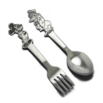Walt Disney by Bonny, Stainless Youth Spoon & Fork, Mickey & Donald