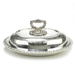 Vegetable Dish, Covered, Silverplate, Chased, Gardroon Design