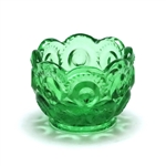 Moon & Stars Green by Smith Glass Co., Glass Salt Dip