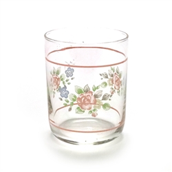 Tea Rose by Pfaltzgraff, Glass Double Old Fashion