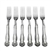 Avon by 1847 Rogers, Silverplate Dinner Fork, Set of 6, Hollow Handle, Monogram M