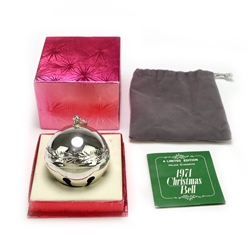 1971 Sleigh Bell Silverplate Ornament by Wallace