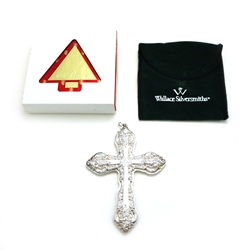 1996 Grande Baroque Cross Sterling Ornament by Wallace