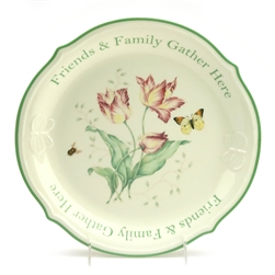 Butterfly Meadow by Lenox, China Dessert Plate, Friends & Family Gather Here