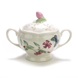 Butterfly Meadow by Lenox, China Sugar Bowl w/ Lid