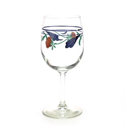 Poppies On Blue by Lenox, Glass Goblet