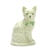 Figurine by Belleek, Porcelain, Quizzical Cat, Persian