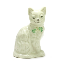 Figurine by Belleek, Porcelain, Quizzical Cat, Persian