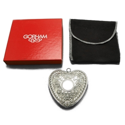 1988 Victorian Heart Sterling Ornament by Gorham Archive