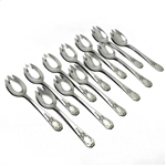 Madam Jumel by Whiting Div. of Gorham, Sterling Ice Cream Forks, Set of 12