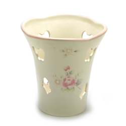 Tea Rose by Pfaltzgraff, Stoneware Votive, Top, No Bottom