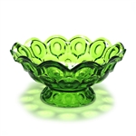 Moon & Stars Green by Smith Glass Co., Glass Compote