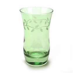 Iced Tea by Libbey, Glass, Green, Etched Leaf Design