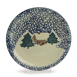Cabin in The Snow by Tienshan, Stoneware Chop Plate