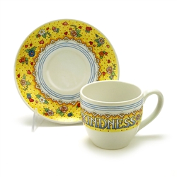 Mary Engelbreit by Andrews McMeel Publishing, Stoneware Cup & Saucer, Cup of Kindness
