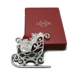 2015 Sparkle and Scroll Multi-Crystal Silverplate Ornament by Lenox