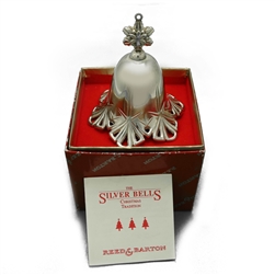 1994 Silver Bells, Snowflake Silverplate Ornament by Reed & Barton