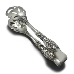 French Rose by International, Silverplate Ice Tongs