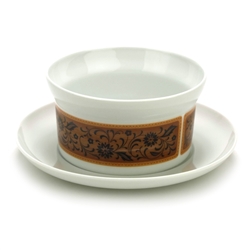 Dominica by Noritake, China Gravy Boat, Attached Tray
