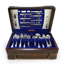 Daffodil by 1847 Rogers, Silverplate Flatware Set, 63-PC Set