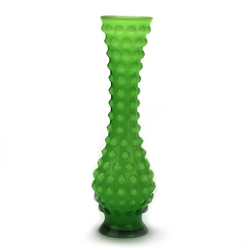 Vase by Lefton's, Glass, Green Hobnail