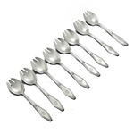 Jamestown by Holmes & Edwards, Silverplate Ice Cream Forks, Set of 8, Monogram O