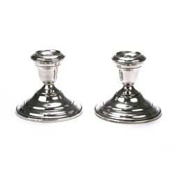 Candlestick Pair by Wallace, Sterling, Ringed Design