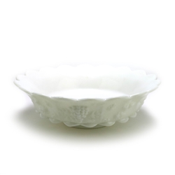 Paneled Grape Milk Glass by Westmoreland, Glass Centerpiece Bowl