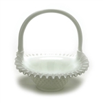 Hobnail Milk Glass by Fenton, Glass Basket