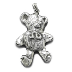 Pendant, Sterling, Bear