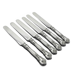 Chantilly by Gorham, Sterling Luncheon Knives, Set of 6, Blunt Plated