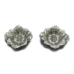 Les Cinq Fleurs by Reed & Barton, Sterling Nut Dish, Individual, Pair, Nouveau Flower