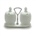 Hobnail Milk Glass by Fenton, Glass Jam/Jelly & Lid, Pair w/ Handled Tray