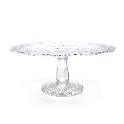 Cake Stand by Imperial, Glass, Pinwheel Design