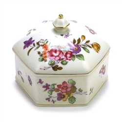 Candy Box by Lefton, Porcelain, Butterfly & Flowers