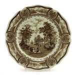 Americana Brown by Meakin, J & G, Stoneware Dinner Plate