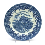 English Village Blue by Salem, Ironstone Dinner Plate