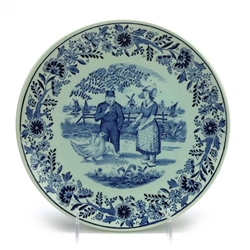 Decorators Plate by Boch, Porcelain, Delft, Holland Scene