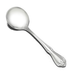 Arbor Rose/True Rose by Oneida, Stainless Cream Soup Spoon