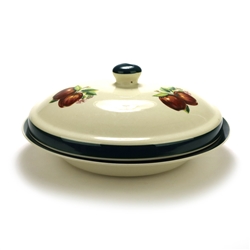 Apples, Casuals by China Pearl, Stoneware Vegetable Dish, Covered, Round