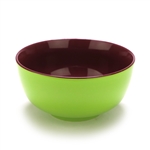 Gourmet Basics by Mikasa, Porcelain Soup/Cereal Bowl, Purple/Green