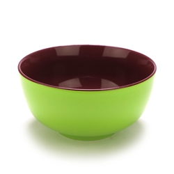 Gourmet Basics by Mikasa, Porcelain Soup/Cereal Bowl, Purple/Green