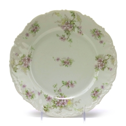 Dinner Plate by Bawo & Dotter, Limoges, China, Purple Flowers