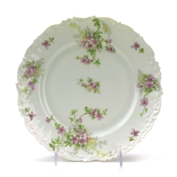Luncheon Plate by Bawo & Dotter, Limoges, China, Purple Flowers