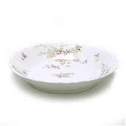 Rim Soup Bowl by Bawo & Dotter, Limoges, China, Purple Flowers