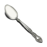 Dessert Place Spoon by Orleans, Stainless, Flower Design