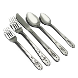5-PC Setting w/ Soup Spoon by Interpur, Stainless, Rose