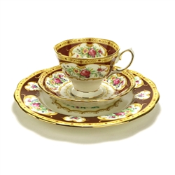 Lady Hamilton by Royal Albert, China Cup, Saucer & Plate, Trio